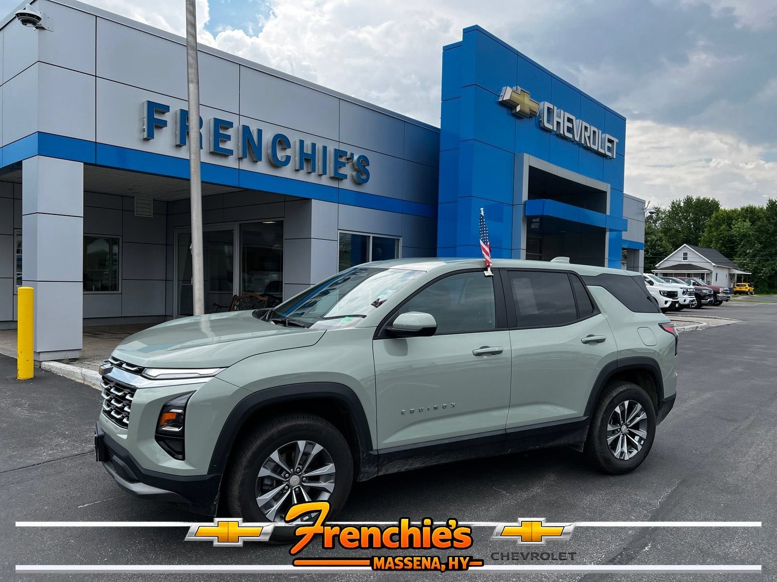 2026 Chevrolet Equinox LT in Cacti Green — front three-quarter view